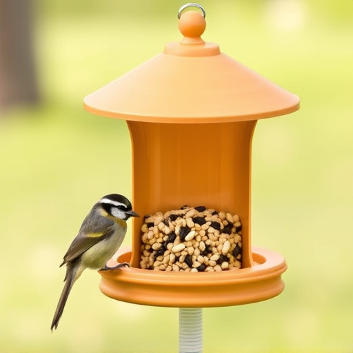 Squirrel-proof feeder with seed compartment