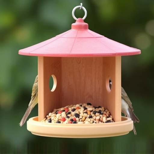 Squirrel-proof feeder with seed compartment