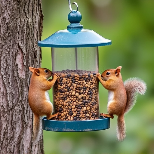 Squirrel-Proof Feeders: Protect Sunflower Hearts Economically