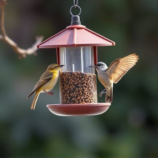 Sturdy bird feeder with anti-squirrel design