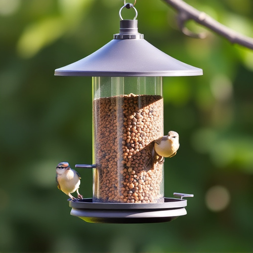 Sturdy bird feeder with anti-squirrel design