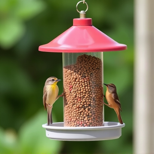 Sturdy bird feeder with anti-squirrel design