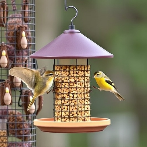 Sturdy bird feeder with anti-squirrel design