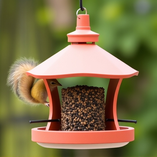 Sturdy bird feeder with anti-squirrel design