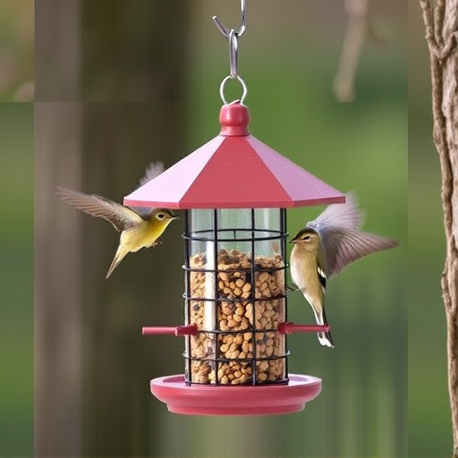 Sturdy bird feeder with anti-squirrel design