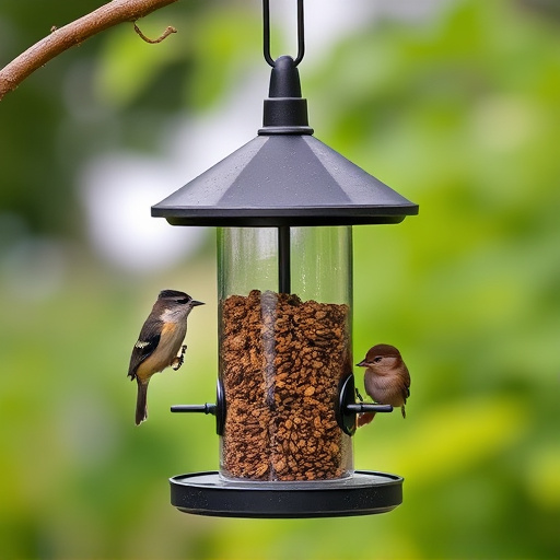 Sturdy bird feeder with anti-squirrel design