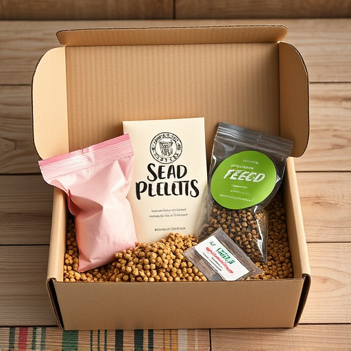 Subscription box with seeds and pellets