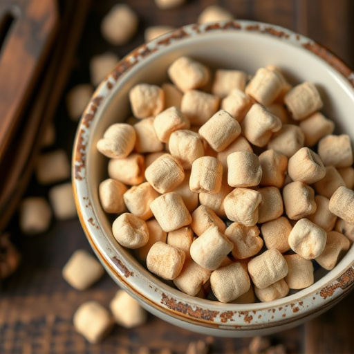 Suet pellets in a ceramic bowl