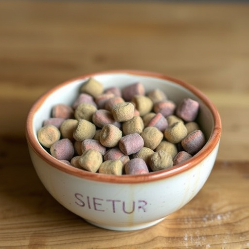 Suet pellets in a ceramic bowl