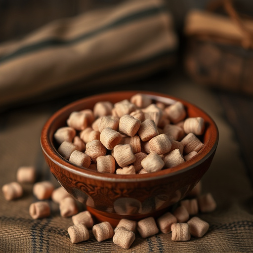 Suet pellets in a ceramic bowl