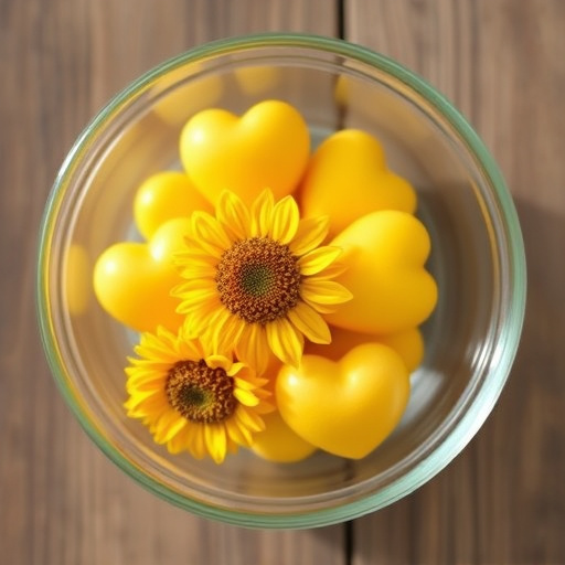 Sunflower hearts in a clear dish