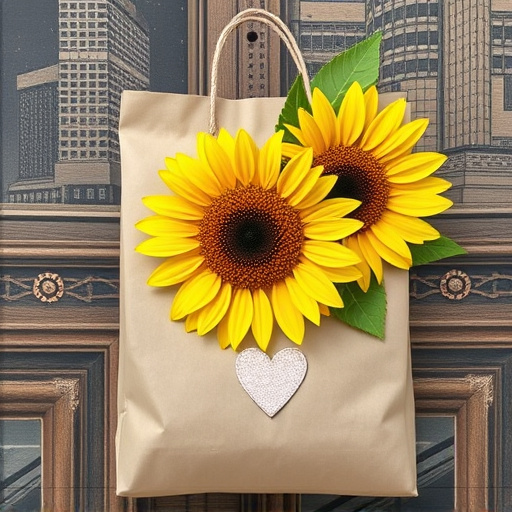 Sunflower hearts in eco-friendly paper bag