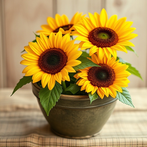 Sunflower hearts in rustic seed container