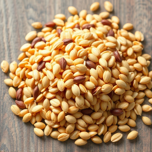 Sunflower seeds and grains mix