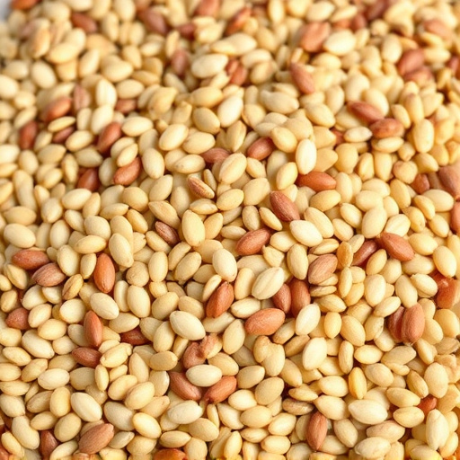 Sunflower seeds and grains mix