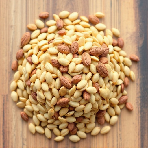 Sunflower seeds and grains mix