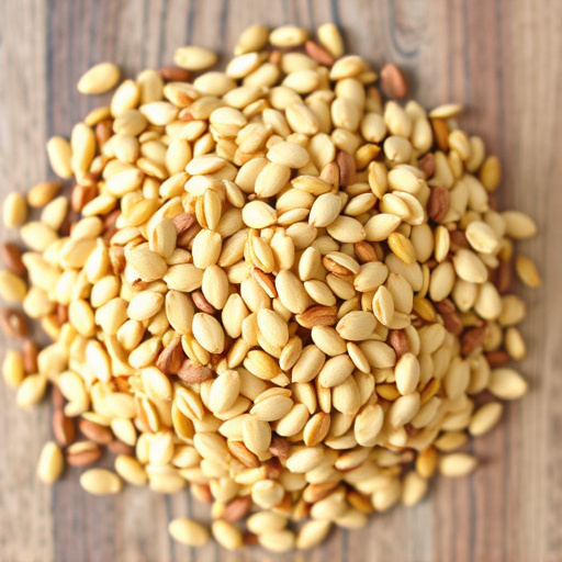 Sunflower seeds and grains mix