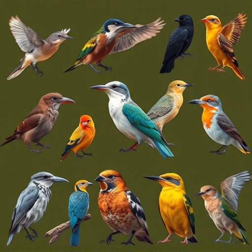 Variety of bird
