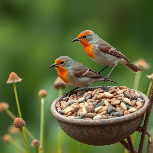 Variety of seeds for small garden birds