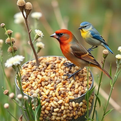 Variety of seeds for small garden birds
