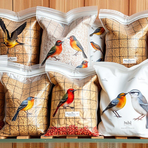 Variety of wild bird seed bags