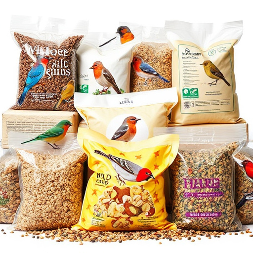 Variety of wild bird seed bags