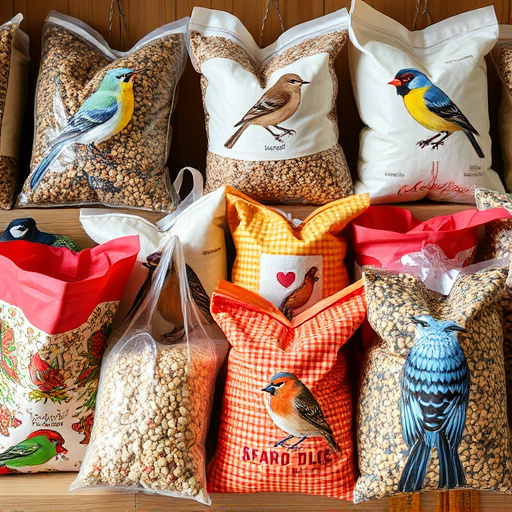 Variety of wild bird seed bags