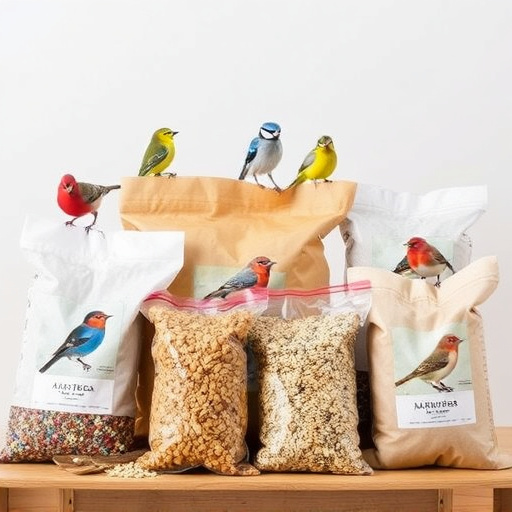 Variety of wild bird seed bags