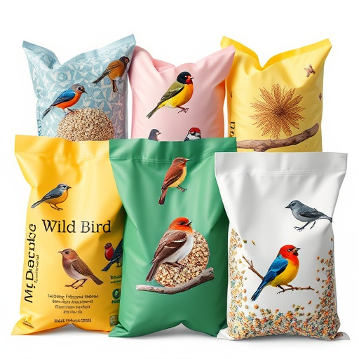Variety of wild bird seed bags