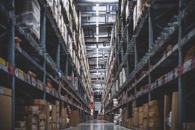 Warehouse full of suet pellet stock