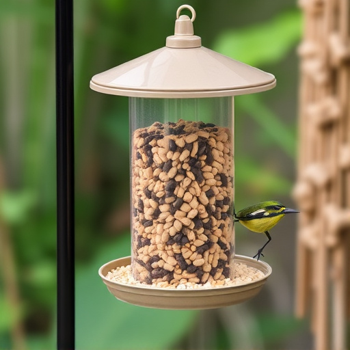Waterproof feeder with seed storage