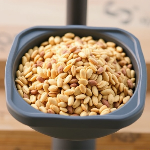 Wheat-free seed blend in feeding tray