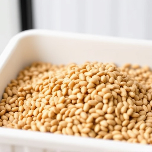Wheat-free seed blend in feeding tray