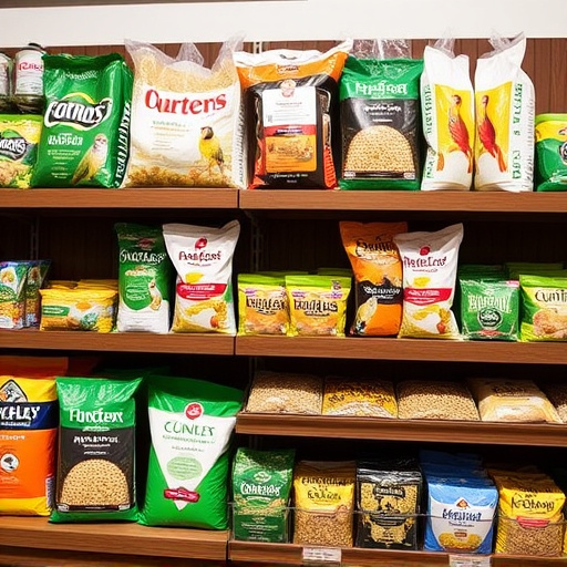 Wide selection of bird feed products