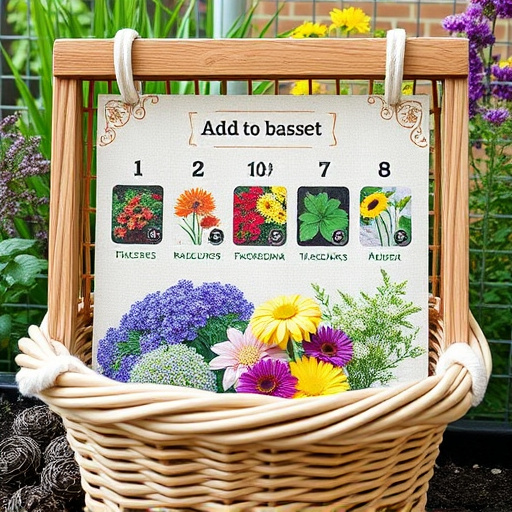 Add-to-basket screen with seed varieties