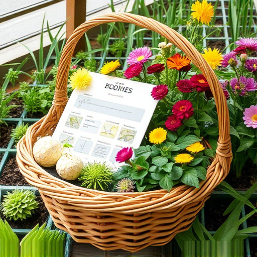 Add-to-basket screen with seed varieties