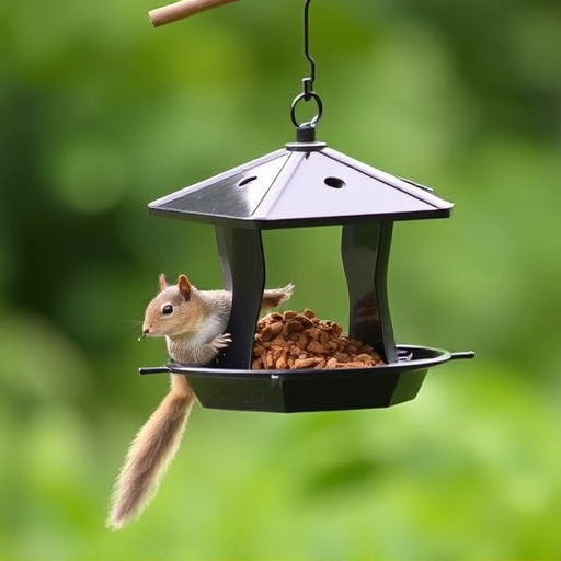 Affordable squirrel-resistant bird feeder hanging