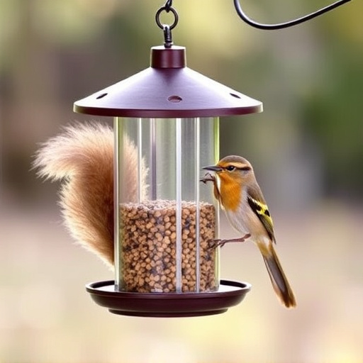 Affordable squirrel-resistant bird feeder hanging