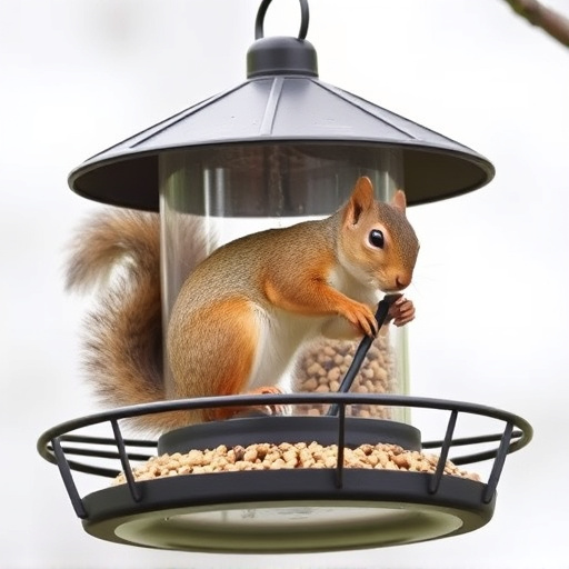 Affordable squirrel-resistant bird feeder hanging