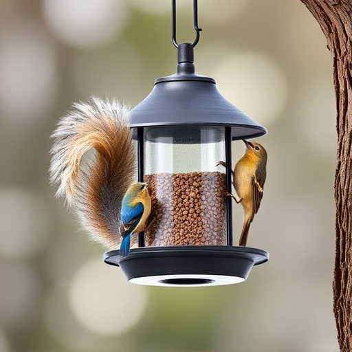 Affordable squirrel-resistant bird feeder hanging