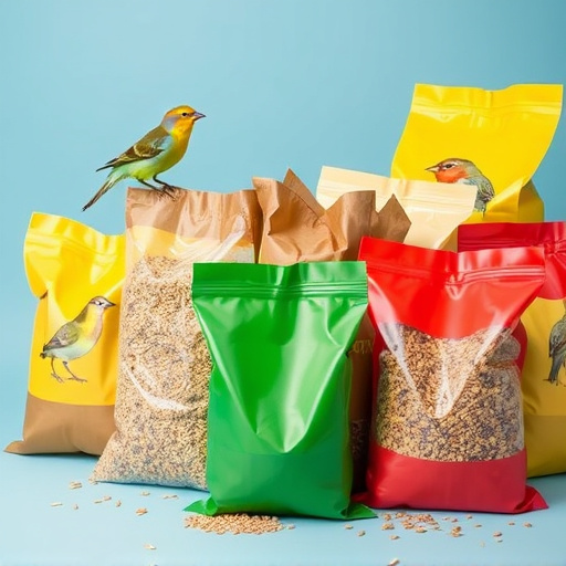 Assorted bird seed bags ready shipment