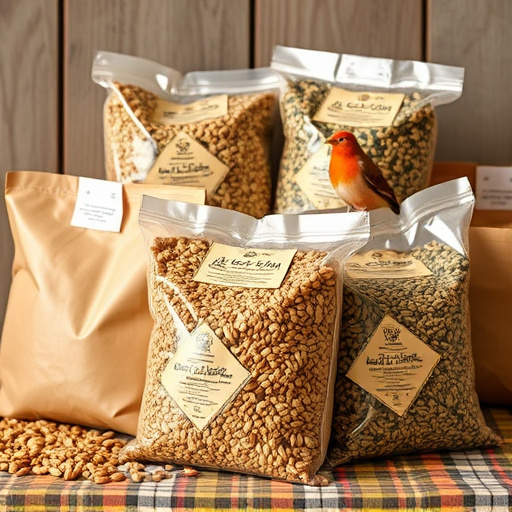 Assorted bird seed bags ready shipment