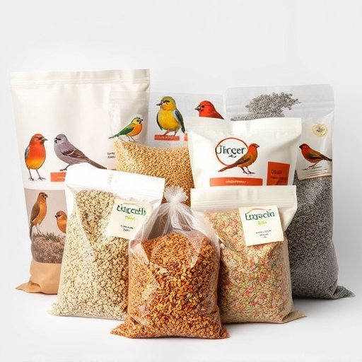 Assorted bird seed bags ready shipment