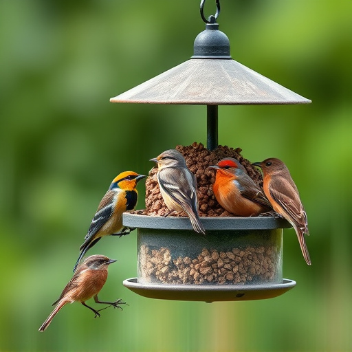 Assorted UK bird feed on webpage