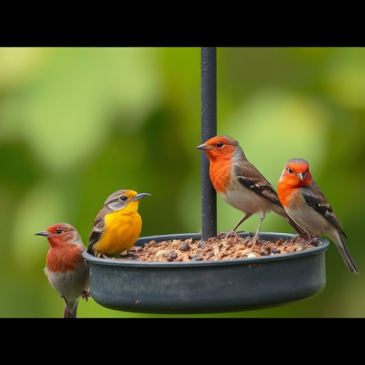 Assorted UK bird feed on webpage