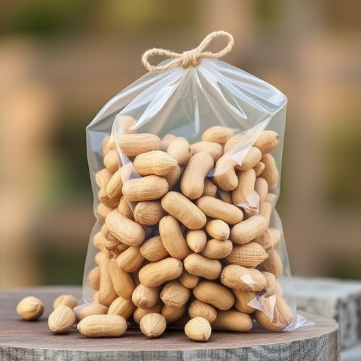 Bag of peanuts for wild birds
