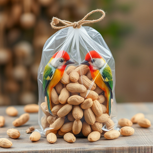 Bag of peanuts for wild birds