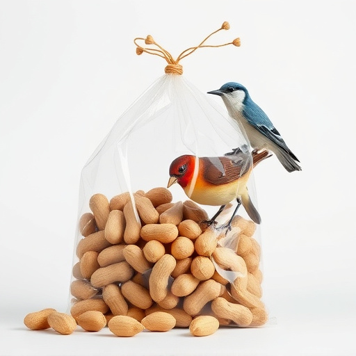 Bag of peanuts for wild birds