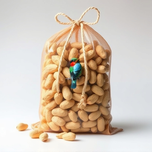 Bag of peanuts for wild birds