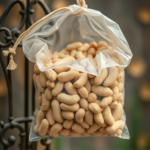 Bag of peanuts for wild birds